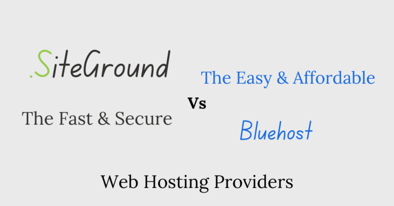 siteground vs bluehost