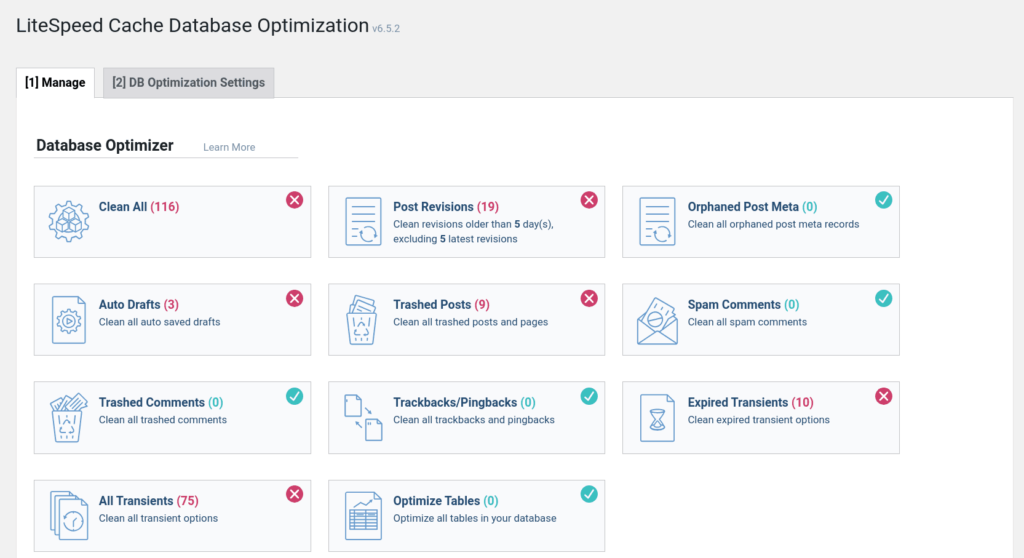 Litespeed-cache-database-optimization